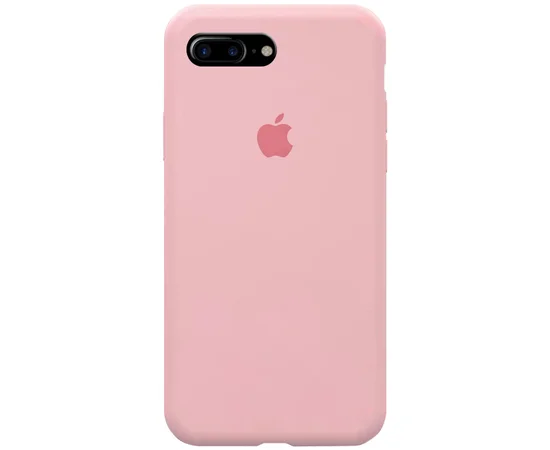 Чохол Silicone case (A) (з закритим низом) для Apple iPhone 7 plus / 8 plus (5.5 ") Рожевий / Pink