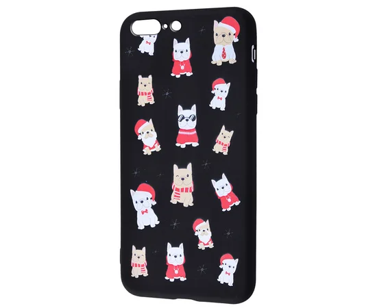 TPU чехол WAVE Fancy для Apple iPhone 7 plus / 8 plus (5.5") Dogs / Black