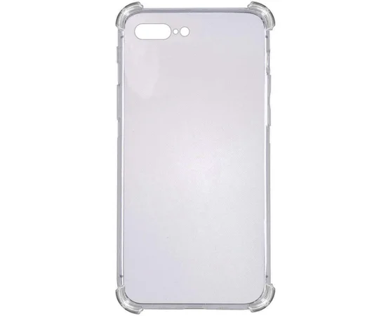 TPU чехол GETMAN Ease logo усиленные углы для Apple iPhone 7 plus / 8 plus (5.5") Серый (прозрачный)