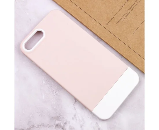 Чехол TPU+PC Bichromatic для Apple iPhone 7 plus / 8 plus (5.5") Grey-beige / White