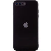 TPU+Glass чехол Matte Candy Full camera для Apple iPhone 7 plus / 8 plus (5.5") Черный