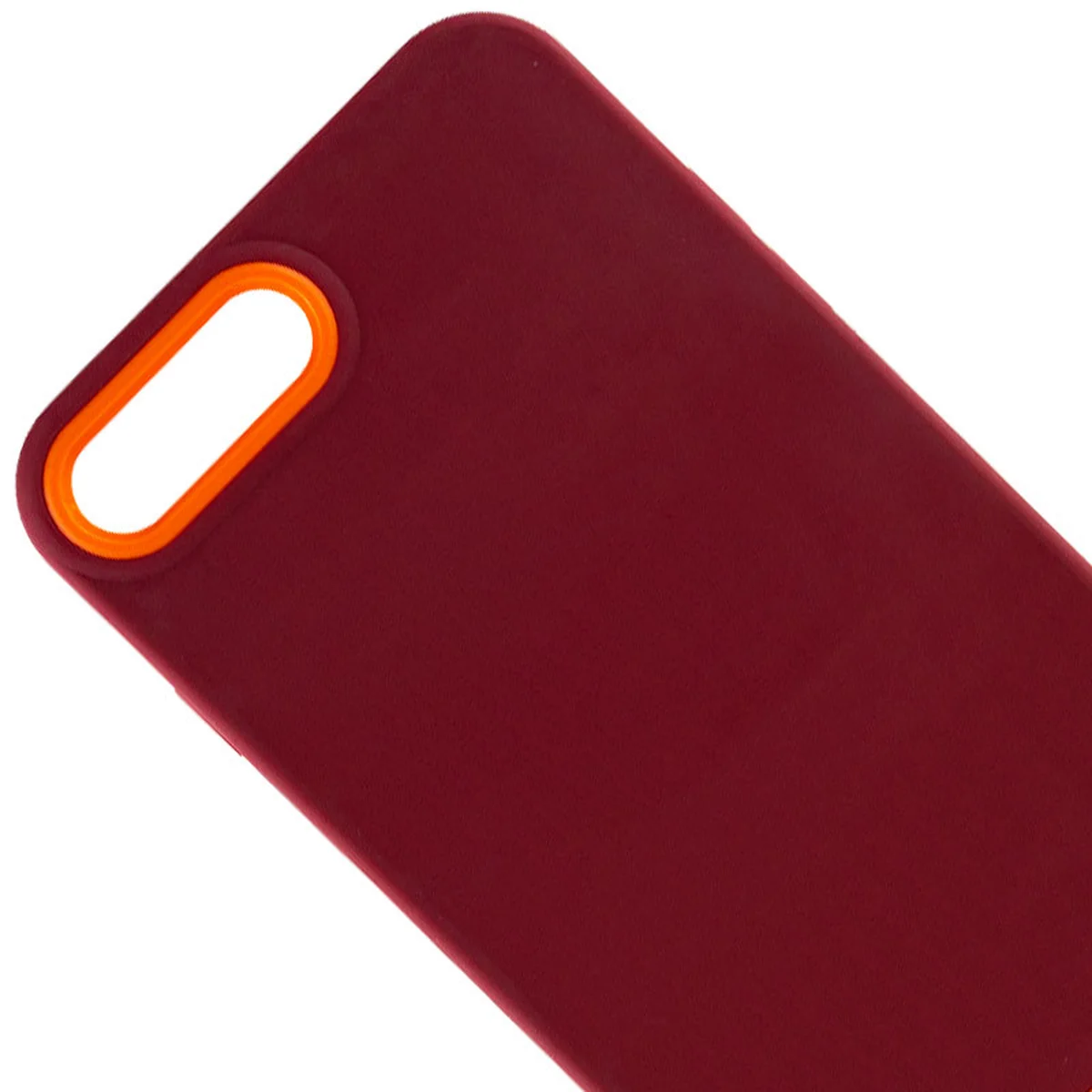 Чехол TPU+PC Bichromatic для Apple iPhone 7 plus / 8 plus (5.5") Brown burgundy / Orange