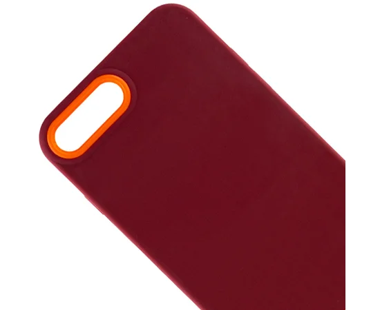 Чехол TPU+PC Bichromatic для Apple iPhone 7 plus / 8 plus (5.5") Brown burgundy / Orange