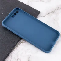 TPU+Glass чехол Matte Candy Full camera для Apple iPhone 7 plus / 8 plus (5.5") Синий