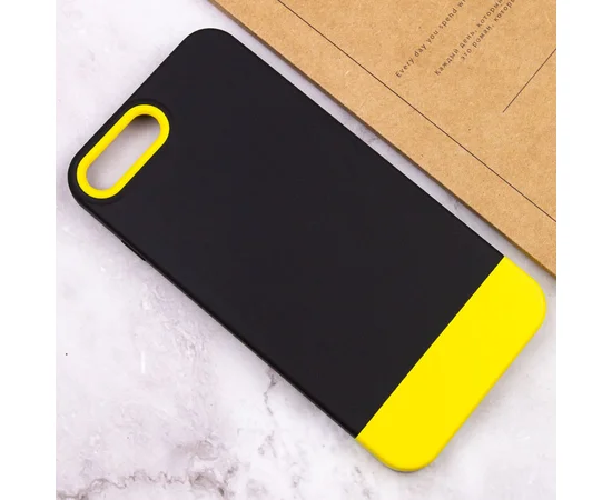Чехол TPU+PC Bichromatic для Apple iPhone 7 plus / 8 plus (5.5") Black / Yellow