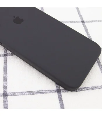 Чохол Silicone Case Square Full Camera Protective (AA) для Apple iPhone 7 plus / 8 plus (5.5 ") Сірий / Dark Gray