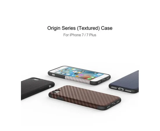 TPU чехол Rock Origin Series (Textured) для Apple iPhone 7 plus / 8 plus (5.5") Синий / Blue