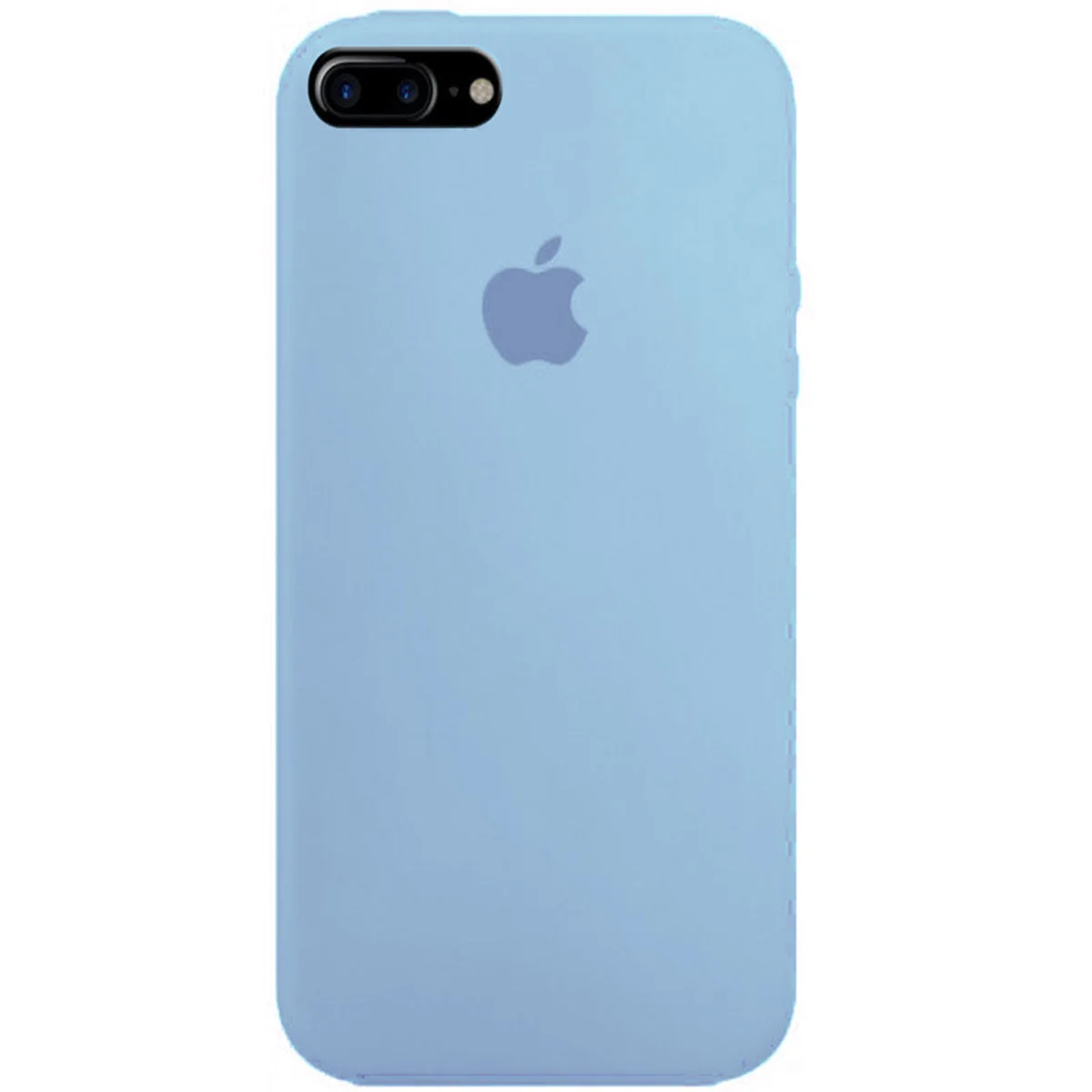 Чехол Silicone case (A) (с закрытым низом) для Apple iPhone 7 plus / 8 plus (5.5") Голубой / Lilac Blue