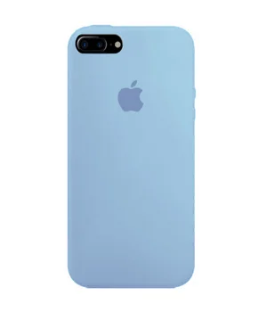 Чохол Silicone case (A) (з закритим низом) для Apple iPhone 7 plus / 8 plus (5.5 ") Блакитний / Lilac Blue