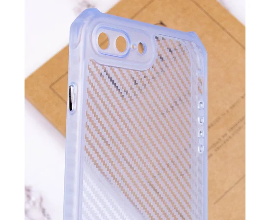 Чехол TPU Ease Carbon color series для Apple iPhone 7 plus / 8 plus (5.5") Синий / Прозрачный