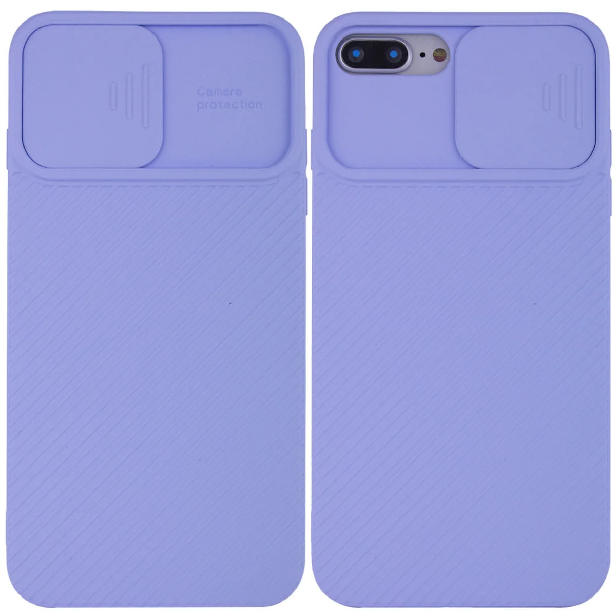 Чохол Camshield Square TPU зі шторкою для камери для Apple iPhone 7 plus / 8 plus (5.5 ") Блакитний