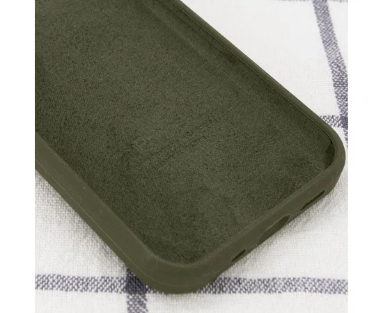 Чехол Silicone Case Full Protective (AA) для Apple iPhone 7 plus / 8 plus (5.5") Зеленый / Dark Olive