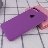 Чохол Silicone case (A) (з закритим низом) для Apple iPhone 7 plus / 8 plus (5.5 ") Фіолетовий / Grape