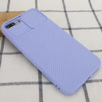 Чохол Camshield Square TPU зі шторкою для камери для Apple iPhone 7 plus / 8 plus (5.5 ") Блакитний