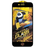 Защитное стекло 5D Anti-static Panda (тех.пак) для Apple iPhone 7 plus / 8 plus (5.5") Черный