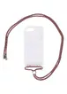 Чехол TPU Crossbody Transparent для Apple iPhone 7 plus / 8 plus (5.5") Бледно-коричневый