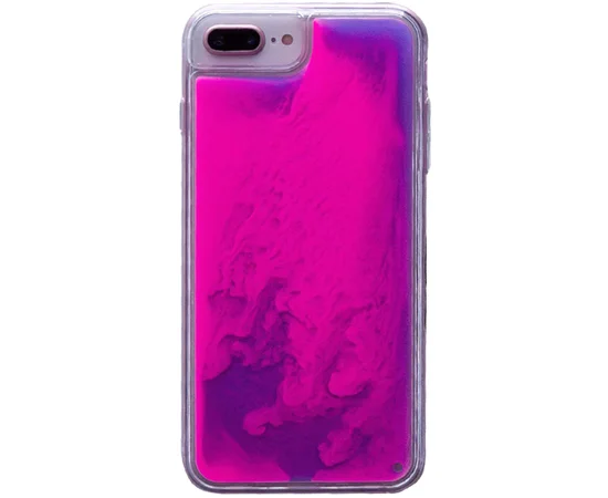 Неоновий чохол Neon Sand glow in the dark для Apple iPhone 7 plus / 8 plus (5.5 ") Фіолетовий / Рожевий