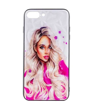 TPU+PC чохол Prisma Ladies для Apple iPhone 7 plus / 8 plus (5.5") Pink