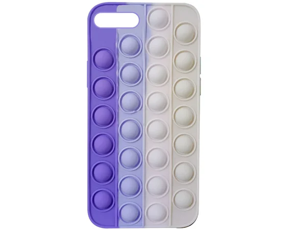 Силіконовий 3D чохол-антистрес Pop it Bubble для Apple iPhone 7 plus / 8 plus (5.5 ") Dasheen / Light Pink