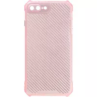 Чехол TPU Ease Carbon color series для Apple iPhone 7 plus / 8 plus (5.5") Розовый / Прозрачный