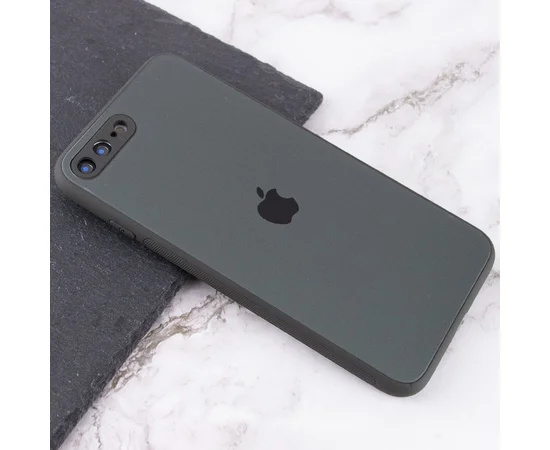 TPU+Glass чохол Matte Candy Full camera для Apple iPhone 7 plus / 8 plus (5.5") Зелений