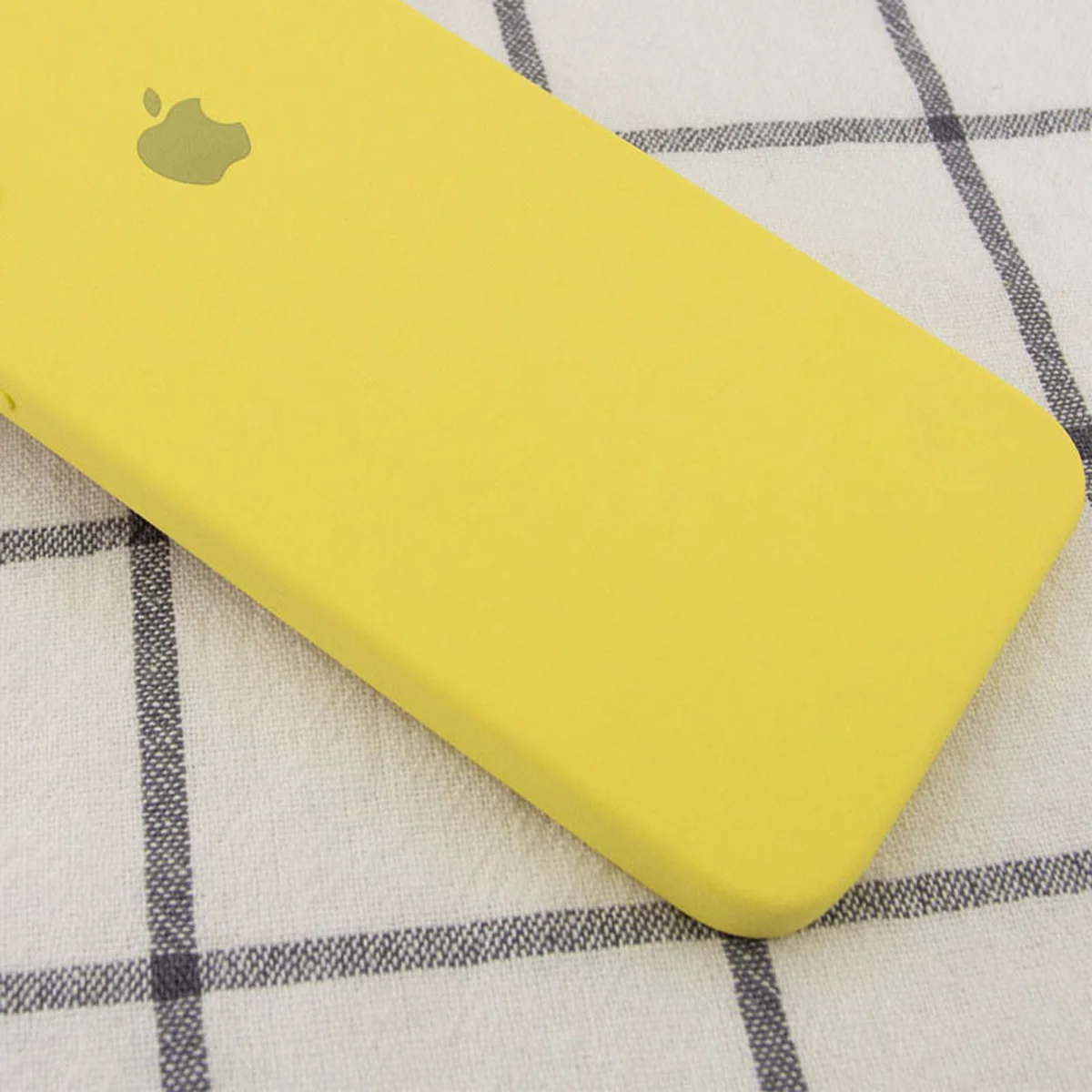 Чехол Silicone Case Square Full Camera Protective (AA) для Apple iPhone 7 plus / 8 plus (5.5") Желтый / Canary Yellow