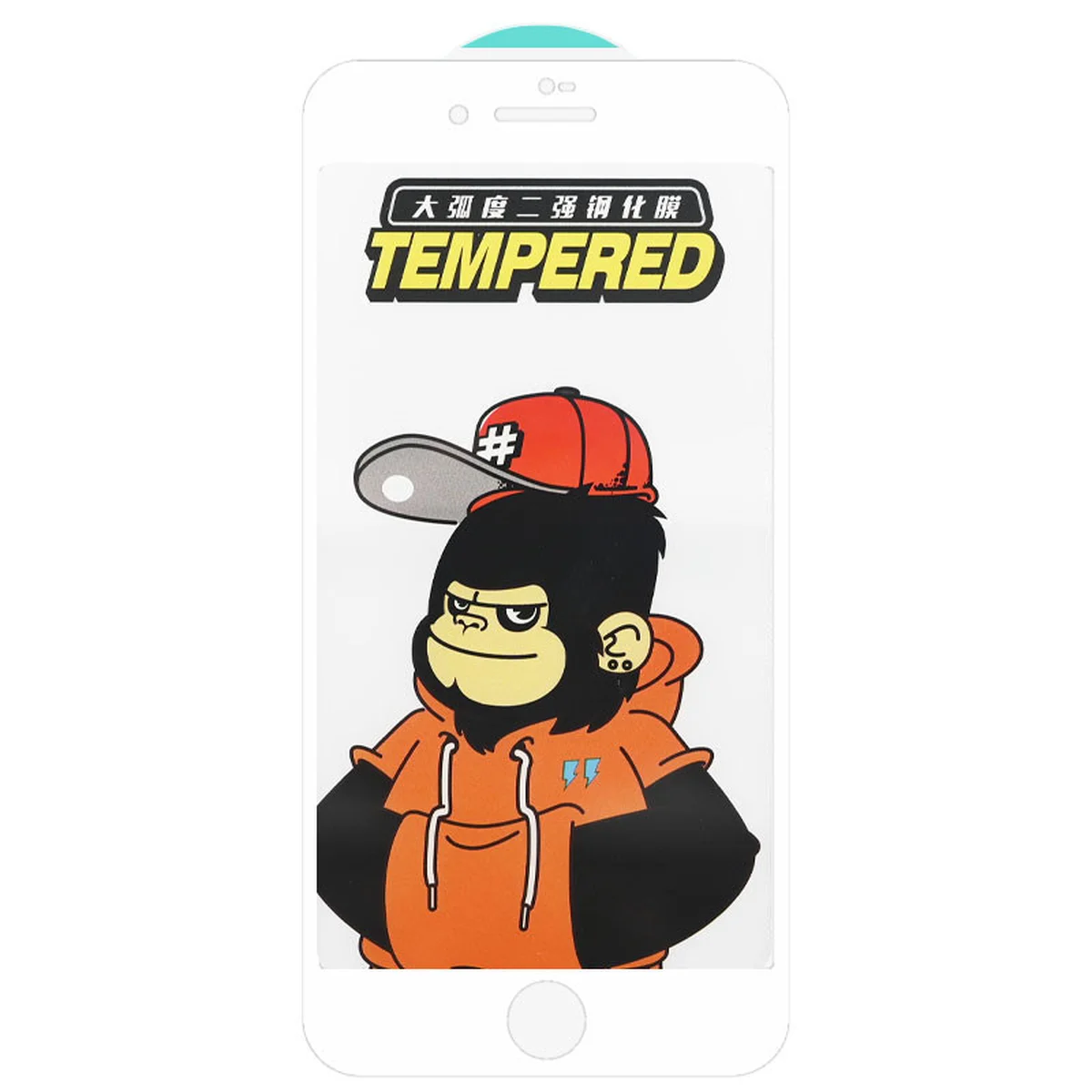 Захисне скло 5D Anti-static (full glue) (тех.пак) Apple iPhone 7 plus / 8 plus (5.5") Білий