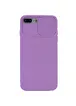 Чохол Camshield Square TPU зі шторкою для камери для Apple iPhone 7 plus / 8 plus (5.5 ") Бузковий