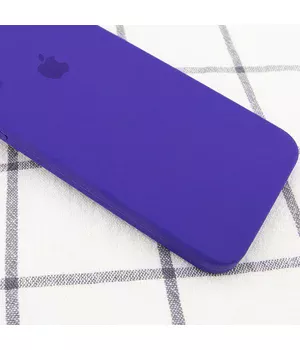 Чохол Silicone Case Square Full Camera Protective (AA) для Apple iPhone 7 plus / 8 plus (5.5 ") Фіолетовий / Ultra Violet