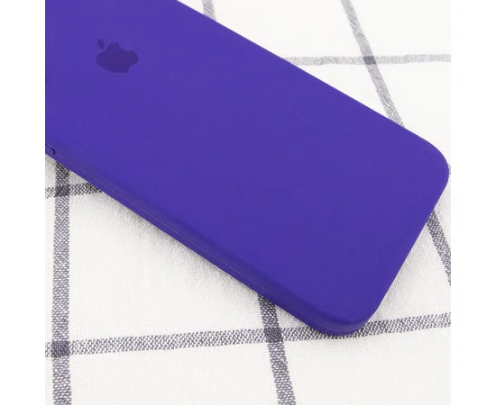 Чохол Silicone Case Square Full Camera Protective (AA) для Apple iPhone 7 plus / 8 plus (5.5 ") Фіолетовий / Ultra Violet
