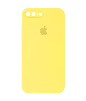 Чохол Silicone Case Square Full Camera Protective (AA) Apple iPhone 7 plus / 8 plus (5.5") Жовтий / Yellow