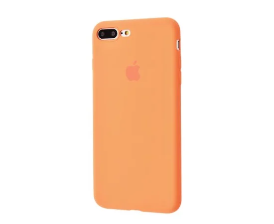 Чохол Slim Silicone case full protective для Apple iPhone 7 plus / 8 plus (5.5 ") Помаранчевий / Orange