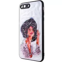 TPU+PC чохол Prisma Ladies для Apple iPhone 7 plus / 8 plus (5.5") Girl in a hat