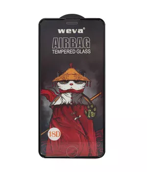 Захисне 2.5D скло Weva AirBag (тех.пак) для Apple iPhone 7 plus / 8 plus (5.5") Чорний