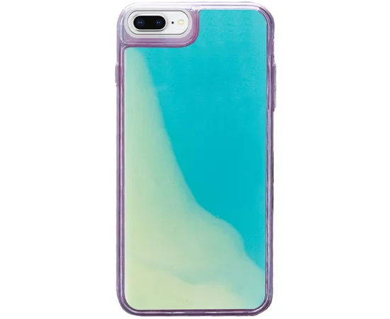 Неоновый чехол Neon Sand glow in the dark для Apple iPhone 7 plus / 8 plus (5.5") Голубой