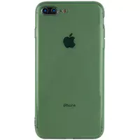 Матовий напівпрозорий TPU чохол із захистом камери для Apple iPhone 7 plus / 8 plus (5.5 ") Зелений / Green