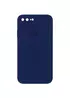 Чехол Silicone Case Square Full Camera Protective (AA) для Apple iPhone 7 plus / 8 plus (5.5") Темно-синий / Midnight blue