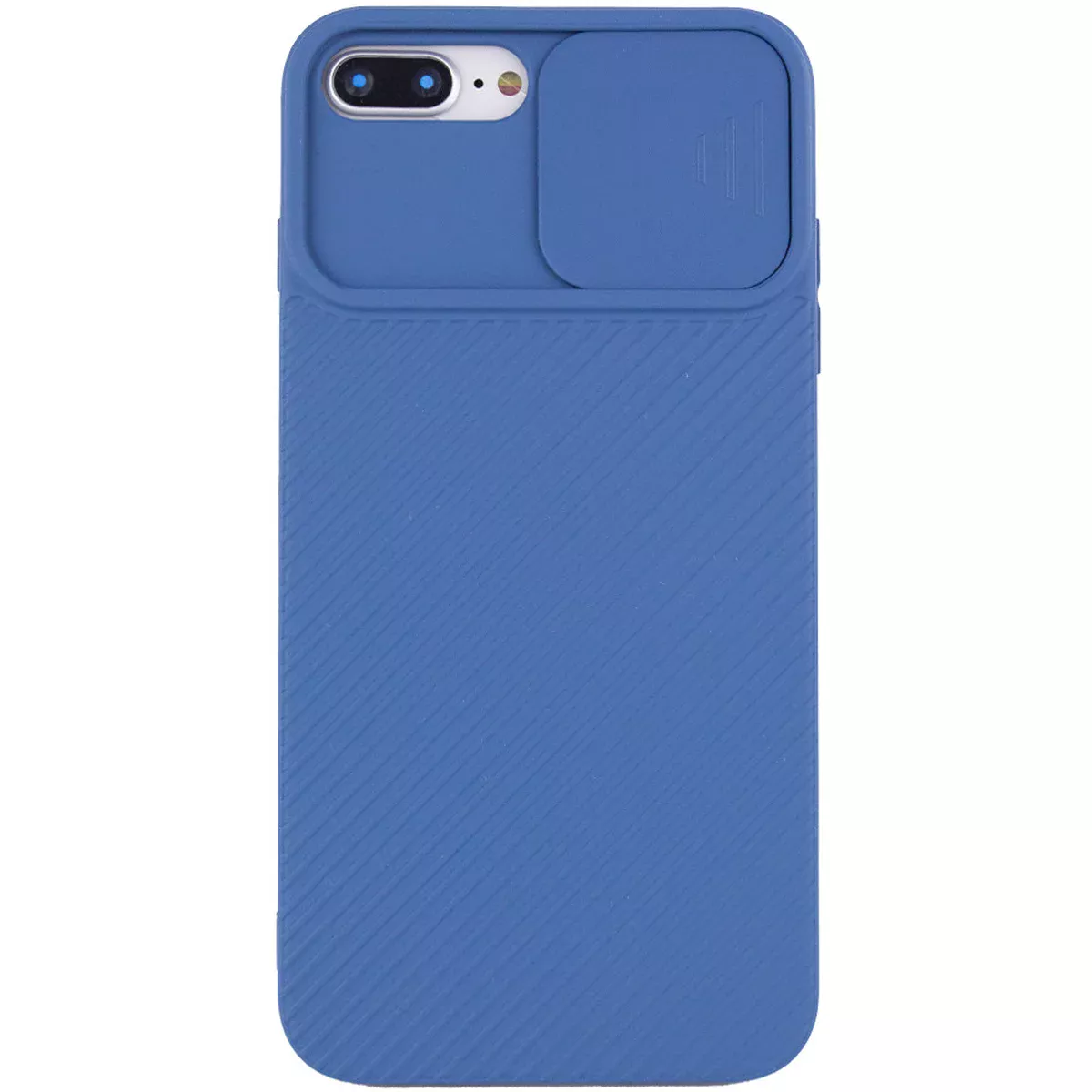 Чехол Camshield Square TPU со шторкой для камеры для Apple iPhone 7 plus / 8 plus (5.5") Синий