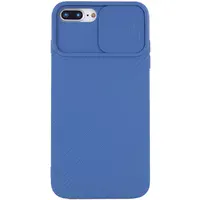 Чехол Camshield Square TPU со шторкой для камеры для Apple iPhone 7 plus / 8 plus (5.5") Синий
