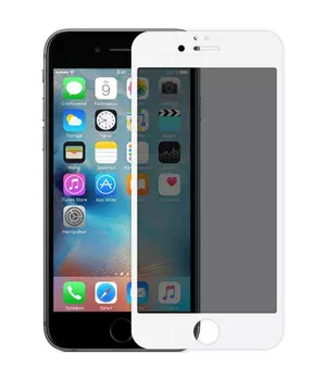Захисне скло Privacy 5D (full glue) для Apple iPhone 7 plus / 8 plus (5.5 ") Білий