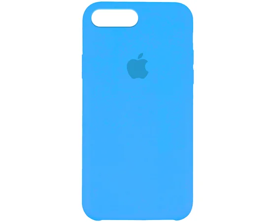 Чехол Silicone Case (AA) для Apple iPhone 7 plus / 8 plus (5.5") Голубой / Blue