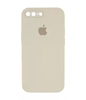 Чехол Silicone Case Square Full Camera Protective (AA) для Apple iPhone 7 plus / 8 plus (5.5") Бежевый / Antigue White