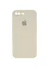 Чехол Silicone Case Square Full Camera Protective (AA) для Apple iPhone 7 plus / 8 plus (5.5") Бежевый / Antigue White