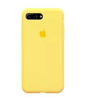 Чохол Silicone case (A) (з закритим низом) для Apple iPhone 7 plus / 8 plus (5.5 ") Жовтий / Yellow