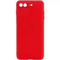 Силиконовый чехол Candy Full Camera для Apple iPhone 7 plus / 8 plus (5.5") Красный / Red