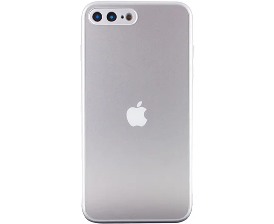 TPU+Glass чохол Matte Candy Full camera для Apple iPhone 7 plus / 8 plus (5.5") Білий