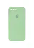 Чехол Silicone Case Square Full Camera Protective (AA) для Apple iPhone 7 plus / 8 plus (5.5") Мятный / Mint