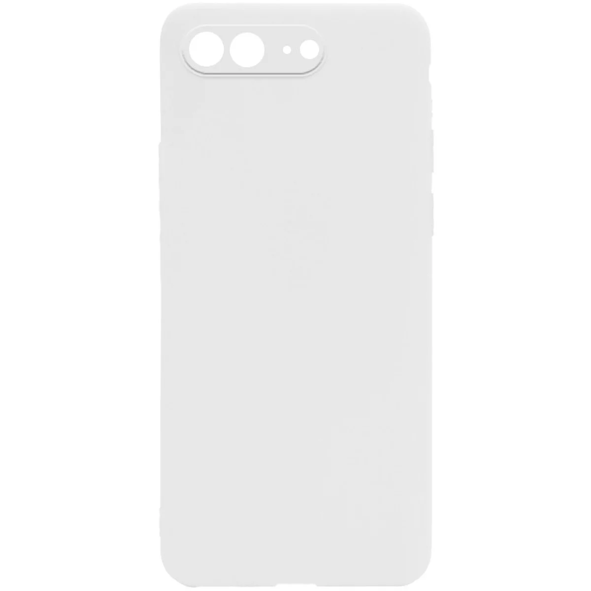 Силиконовый чехол Candy Full Camera для Apple iPhone 7 plus / 8 plus (5.5") Белый / White
