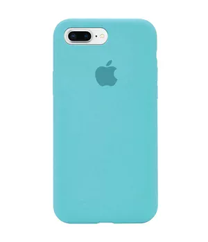 Чехол Silicone Case Full Protective (AA) для Apple iPhone 7 plus / 8 plus (5.5") Бирюзовый / Marine Green
