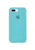 Чехол Silicone Case Full Protective (AA) для Apple iPhone 7 plus / 8 plus (5.5") Бирюзовый / Marine Green